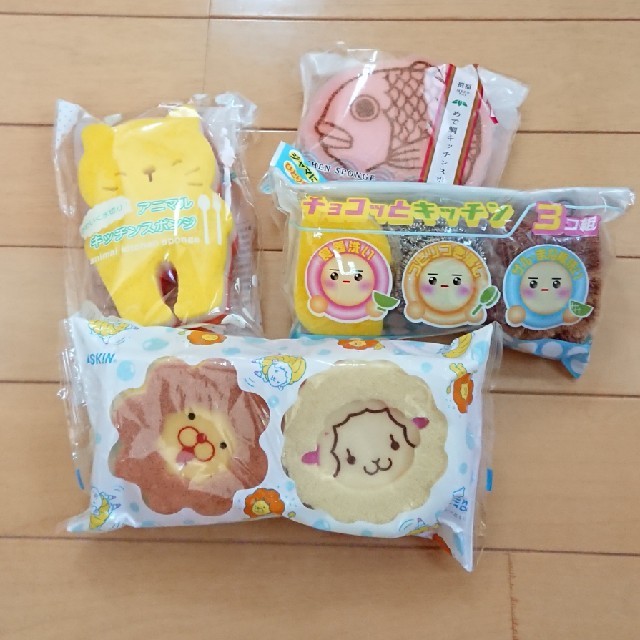 かわいい キッチンスポンジ セット インテリア/住まい/日用品のキッチン/食器(収納/キッチン雑貨)の商品写真