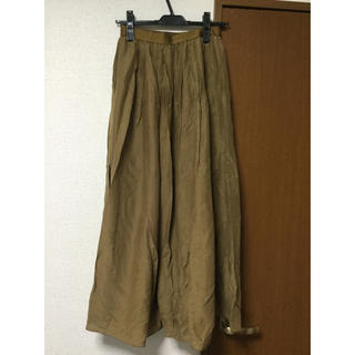 ビューティアンドユースユナイテッドアローズ(BEAUTY&YOUTH UNITED ARROWS)の日本製 シルク混 ユナイテッドアローズ ロングスカート  ベージュ(ロングスカート)