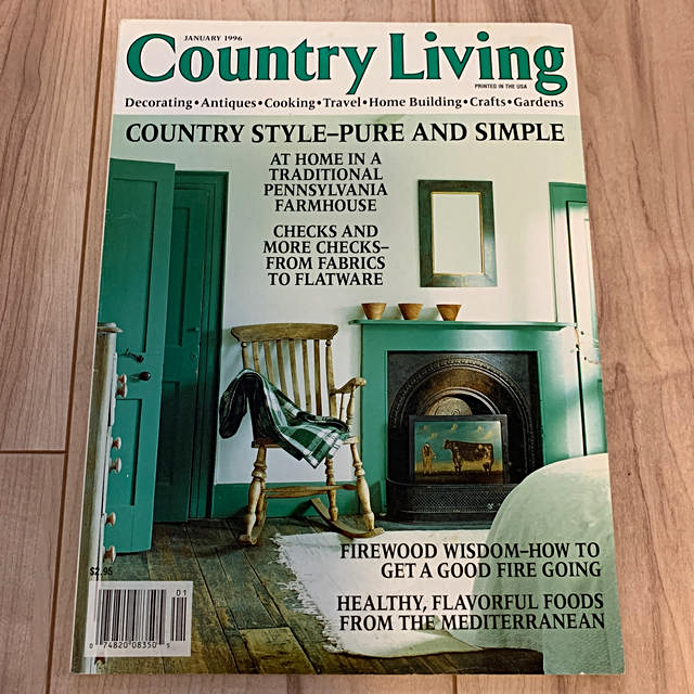 country living 1996年1月　海外リビング雑誌　洋書 エンタメ/ホビーの本(洋書)の商品写真