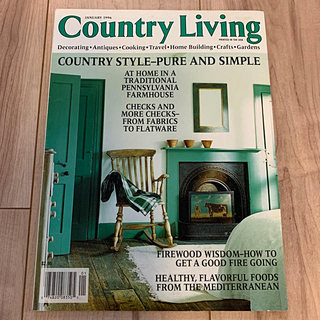 country living 1996年1月　海外リビング雑誌　洋書(洋書)