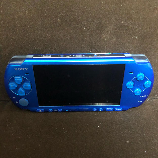 psp 3000 ブルー　ジャンク エンタメ/ホビーのゲームソフト/ゲーム機本体(携帯用ゲーム機本体)の商品写真