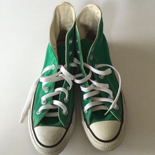 コンバース(CONVERSE)のコンバース ハイカット 人気の緑23.5(スニーカー)