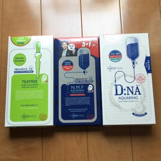 メディヒール　3種セット　nmf アクアリング、ティーツリー、DNA(パック/フェイスマスク)