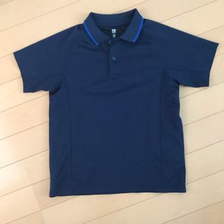 ユニクロ(UNIQLO)のユニクロ 130 ポロシャツ Dry-ex ネイビー(Tシャツ/カットソー)