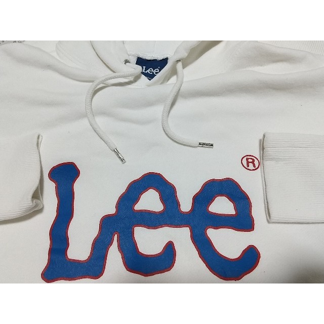 lee ビッグロゴ スウェット パーカー Sサイズ 白 アメカジ レトロ 古着屋