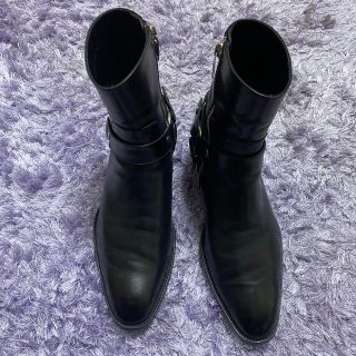 SAINT LAURENT PARIS ブーツ 41(26cm位) カーキ