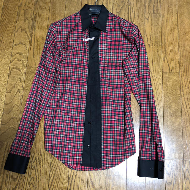 ディオールオム クレリック チェックシャツ diorhomme グラムロック