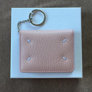 マルタンマルジェラ(Maison Martin Margiela)の新品 メゾン マルジェラ キーリング 折り財布 レザー カードケース ピンク(財布)