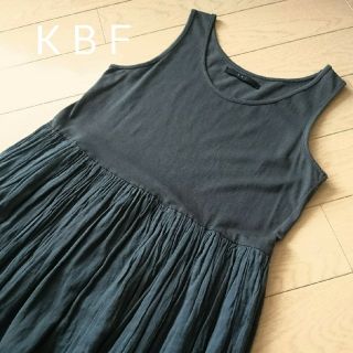 ケービーエフ(KBF)のKBF ロングワンピース グレー 新品 未使用(ロングワンピース/マキシワンピース)