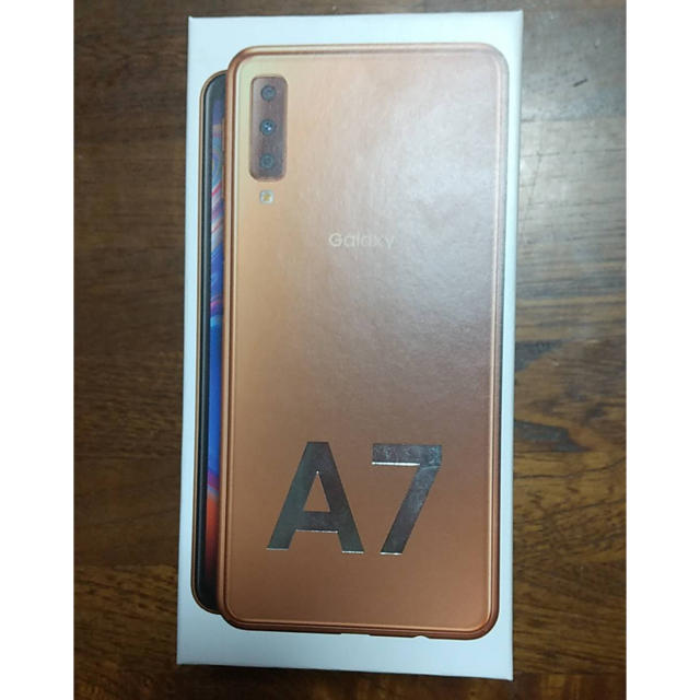 【新品未開封】GALAXY a7 ゴールド