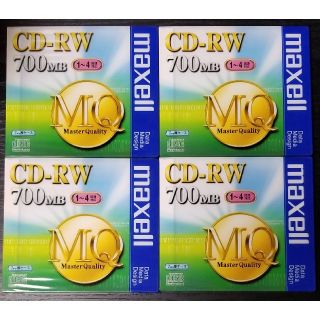 マクセル(maxell)のCD-RW 4枚セット(PC周辺機器)