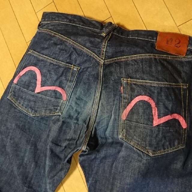 店舗 数 世界 - EVISU ジーンズ NO.2 lot 2001 赤かもめ W30×L35