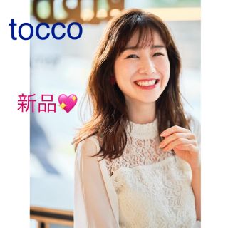 トッコ(tocco)の新品★トッコクローゼット★田中みな美さん着用シフォン袖ブラウス♪M(シャツ/ブラウス(長袖/七分))