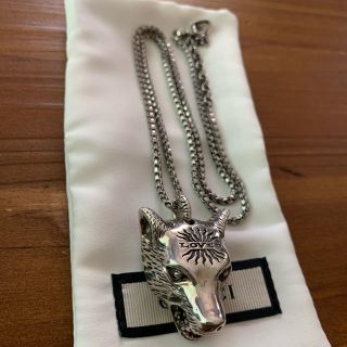 グッチ(Gucci)のGUCCI ウルフヘッド ネックレス ラージ 美品(ネックレス)