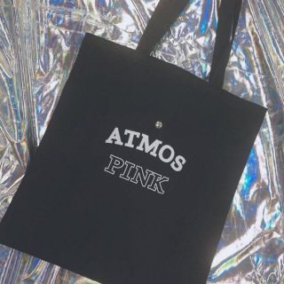 アトモス(atmos)の新品 atmos pink 限定 カレッジロゴ BIG トートバッグ (トートバッグ)