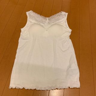 ショコラフィネローブ(chocol raffine robe)のカップ付きレースタンクトップ(タンクトップ)