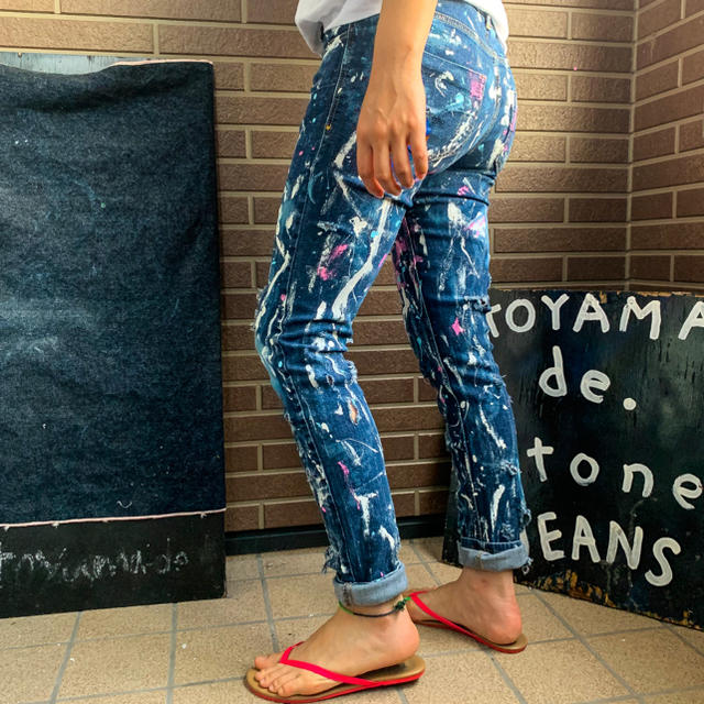 TOYAMAde. ペイントエンブロイダリージーンズ noonaesthetics.com