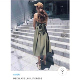 アメリヴィンテージ(Ameri VINTAGE)のAmeri Vintage MEDI LACE UP SLIT DRESS(ロングワンピース/マキシワンピース)