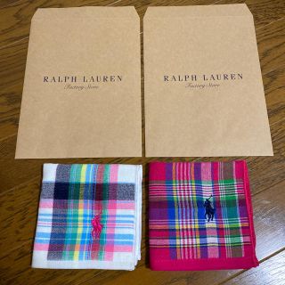 ラルフローレン(Ralph Lauren)の【新品　未使用】ラルフローレン タオルハンカチ 2枚(ハンカチ)