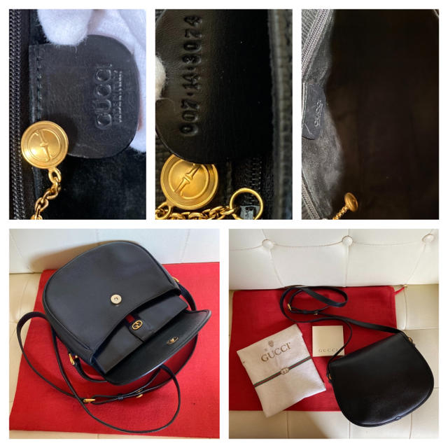 Gucci - 美品 付属品 GUCCI オールド グッチ レザー ショルダーバッグ