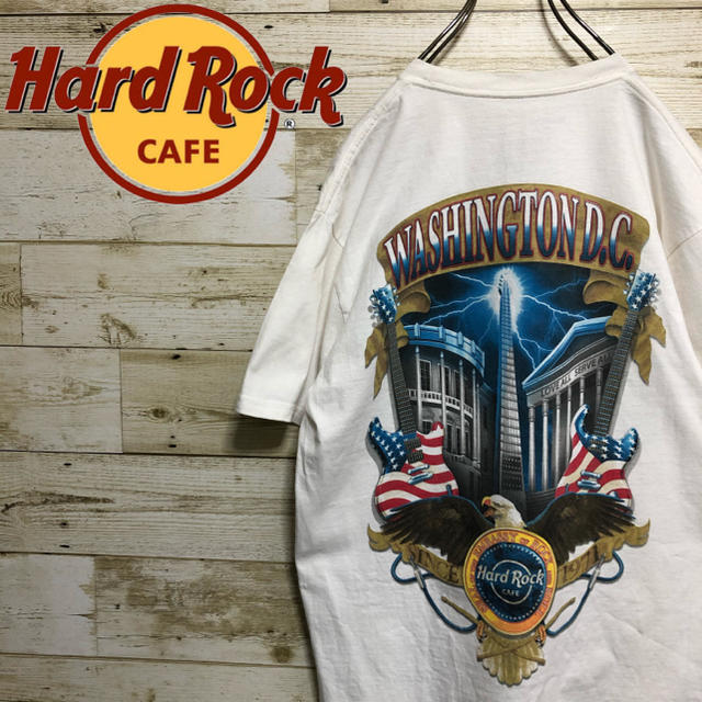ハードロックカフェ☆WASHINGTON,DC バックプリント Tシャツ メンズのトップス(Tシャツ/カットソー(半袖/袖なし))の商品写真