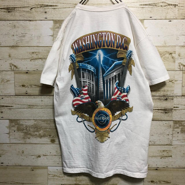 ハードロックカフェ☆WASHINGTON,DC バックプリント Tシャツ メンズのトップス(Tシャツ/カットソー(半袖/袖なし))の商品写真