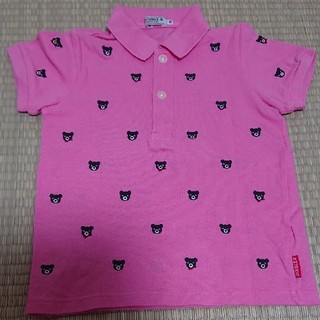 ダブルビー(DOUBLE.B)のプチベア ポロシャツ 100 ピンク ダブルB(Tシャツ/カットソー)