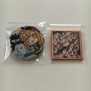 ラブライブ！サンシャイン!! サンリオ 刺繍缶バッジ 国木田花丸(キャラクターグッズ)