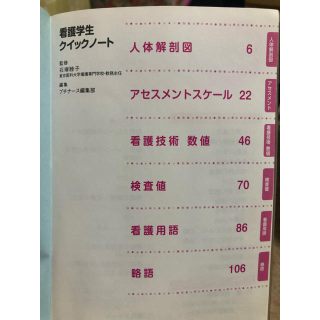 看護学生 参考資料 クイックノート エンタメ/ホビーの本(健康/医学)の商品写真