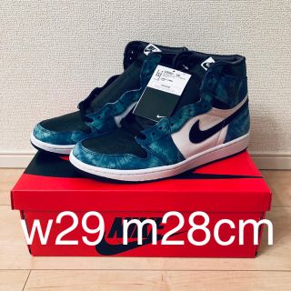 ナイキ(NIKE)のw29 28 nike air jordan 1 tie dye 新品未使用(スニーカー)