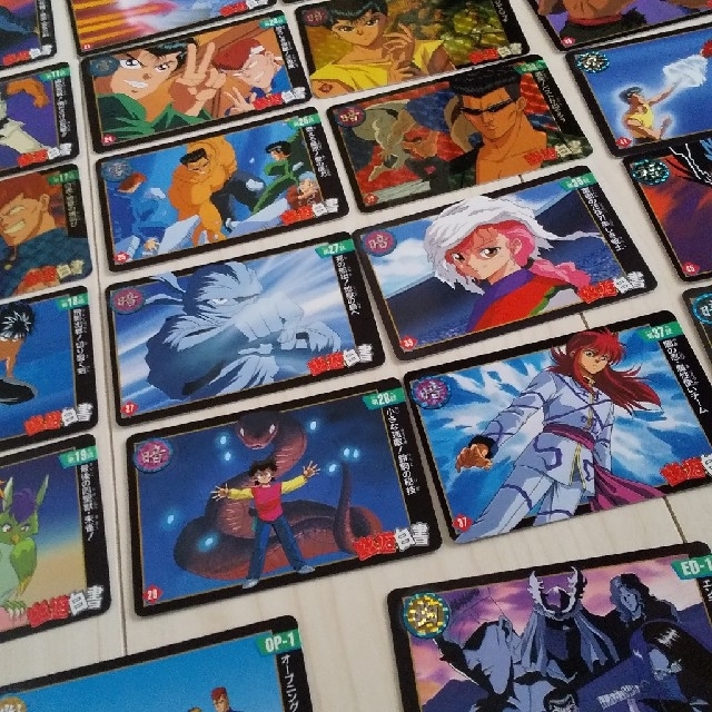 幽遊白書 カードダス キラカード まとめ売り 本弾 飛影 蔵馬 浦飯 仙水 平成 【SALE/56%OFF】 販売販促品 幽遊白書 ヒーローコレクション カード キラ アマダ 幽助 飛影 桑原 キャラクターグッズ