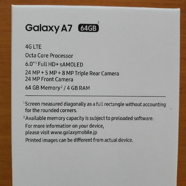 未開封品】Galaxy A7 モバイル対応 simフリースマートフォン