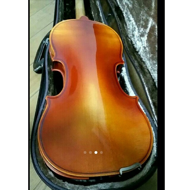 高級 バイオリン 鈴木 No.280 4/4 証明ラベル有、弓、肩当付 定価6万 楽器の弦楽器(ヴァイオリン)の商品写真