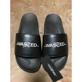 ナイキ(NIKE)のwasted paris シャワーサンダル　スライドサンダル　ブラック(サンダル)