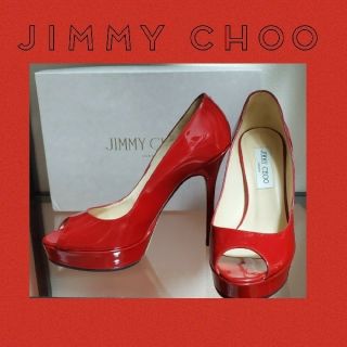 ジミーチュウ(JIMMY CHOO)のJIMMY CHOO オープントゥ パンプス(ハイヒール/パンプス)