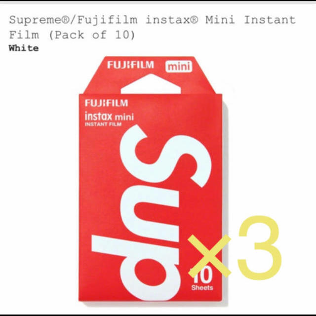 Supreme(シュプリーム)の売切り値下げ　Supreme Fujifilm instax Mini Film メンズのファッション小物(その他)の商品写真