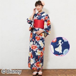 Disney 新品 浴衣 レディース 白雪姫 花柄 大人 セット ディズニー 椿の通販 ラクマ