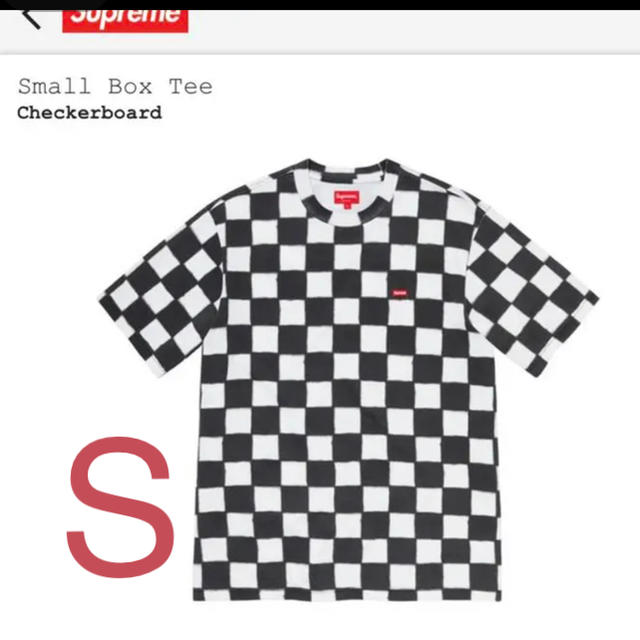 Tシャツ/カットソー(半袖/袖なし)Small Box Tee スモール ボックス ロゴ checkerboard