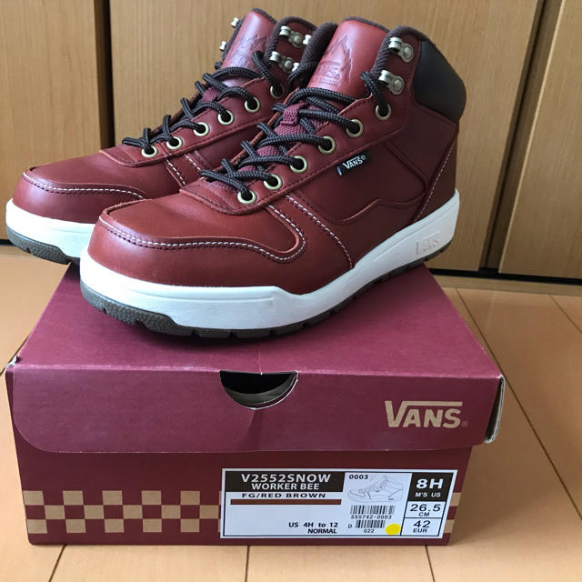 VANS WORKER BEE V2552 SNOW REDBROWN