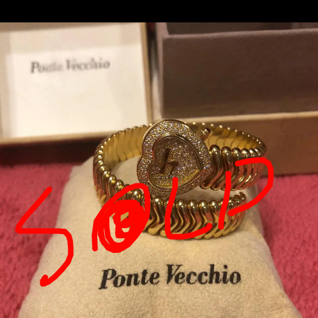 PonteVecchio(ポンテヴェキオ)の限定 超美品 Ponte Vecchio18YG金無垢ダイヤ時計 レディースのファッション小物(腕時計)の商品写真