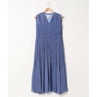 アメリヴィンテージ(Ameri VINTAGE)の完売ショッパー付きAmeri SHIRRING  PLEATS NS DRESS(ロングワンピース/マキシワンピース)