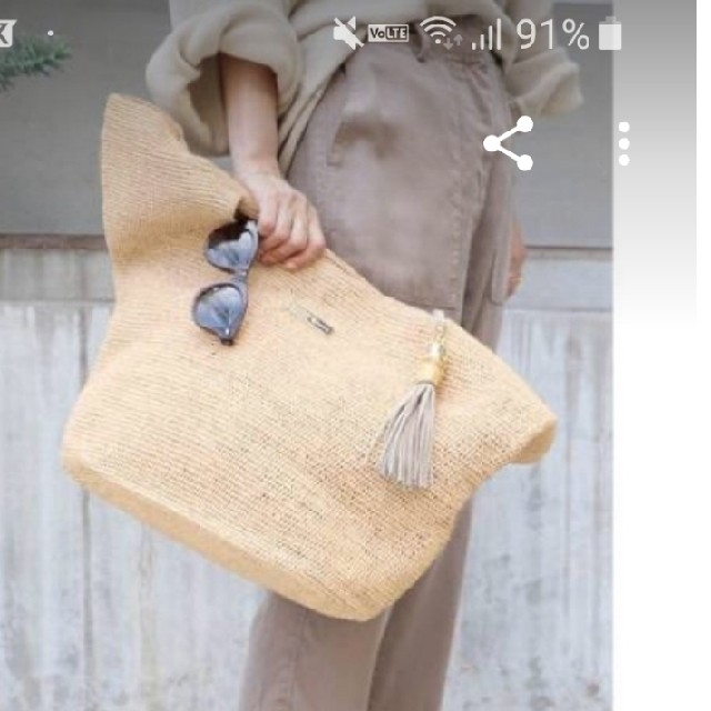 レディースハイディクラインRAFFIA  BAG