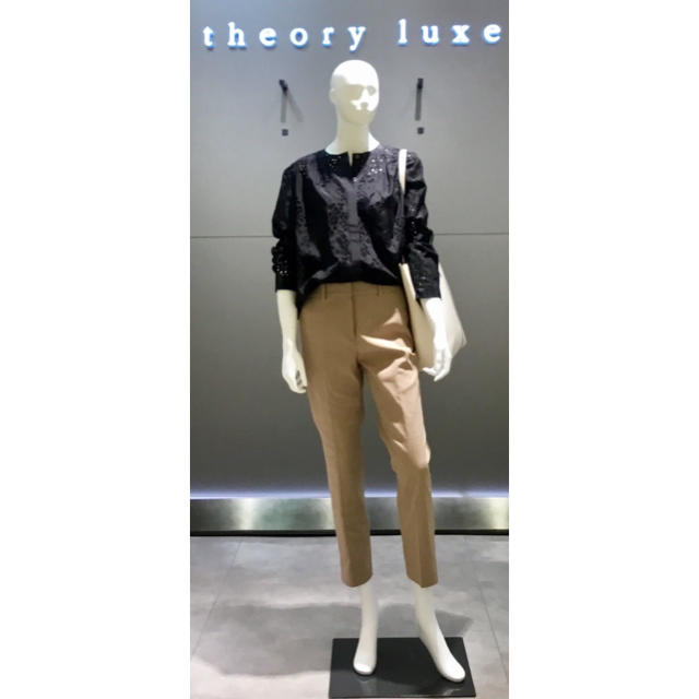 Theory luxe 19ss アイレットレースブラウス