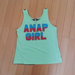 アナップ(ANAP)の「値下げ」ANAP GIRL ﾀﾝｸﾄｯﾌﾟ後ろﾒｯｼｭxs130～140(Tシャツ/カットソー)