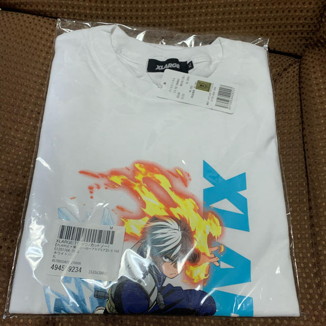 XLARGE 僕のヒーローアカデミア コラボ 轟焦凍 Tシャツ XLTシャツ/カットソー(半袖/袖なし)