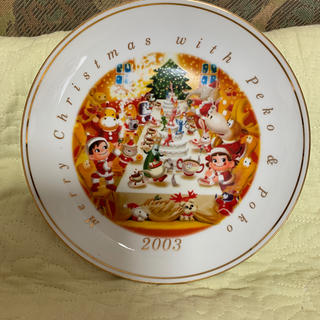 フジヤ(不二家)のペコちゃんのクリスマスの絵皿(食器)