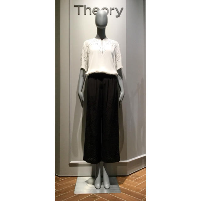 theory - Theory アイレットレースブラウスの通販 by yu♡'s shop