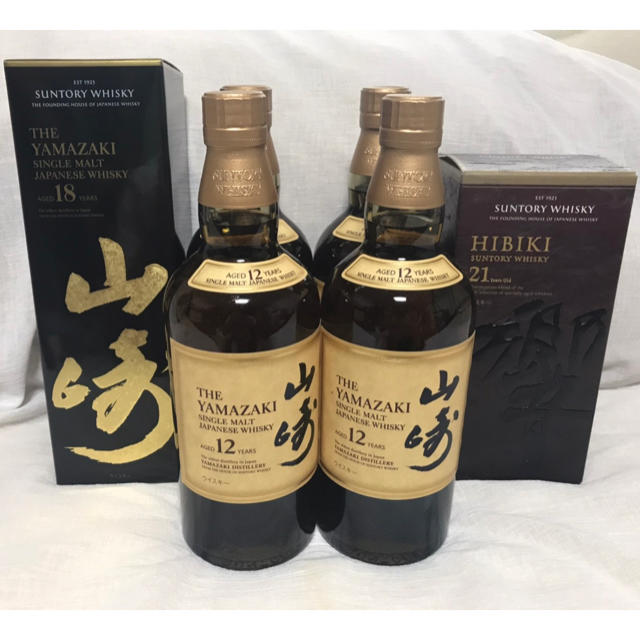 サントリー(サントリー)の山崎＆響まとめ売り！ 食品/飲料/酒の酒(ウイスキー)の商品写真