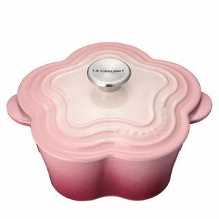 ルクルーゼ(LE CREUSET)のルクルーゼ　フルール　鍋　ブーケピンク(鍋/フライパン)