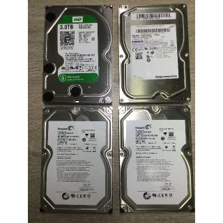 ★3.5inch HDD★4台セット★合計6.5TB、難あり(PCパーツ)